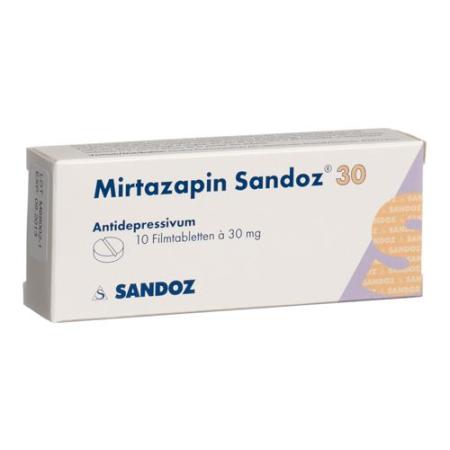 Mirtazapin Sandoz Filmtablet 30 mg 10 pcs - PrimeCare Global