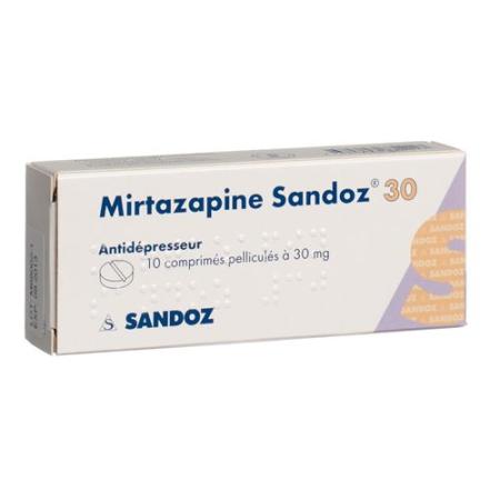 Mirtazapin Sandoz Filmtablet 30 mg 10 pcs - PrimeCare Global