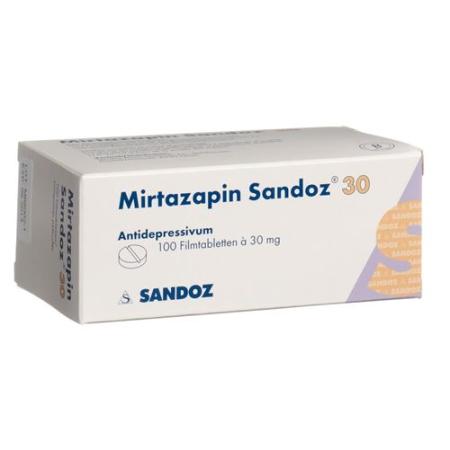 Mirtazapin Sandoz Filmtablet 30 mg 100 pcs - PrimeCare Global