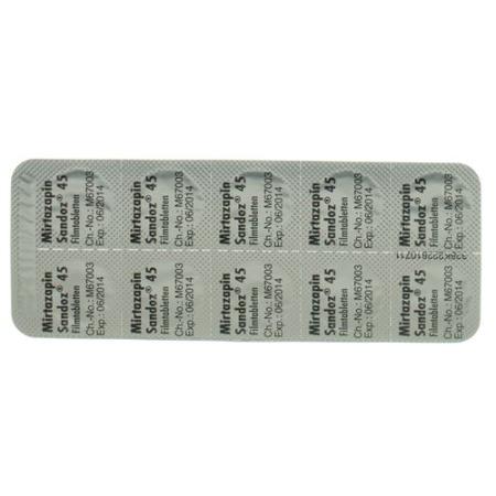 Mirtazapin Sandoz film tablets 45 mg 30 pcs - PrimeCare Global