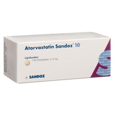 Atorvastatin Sandoz film tablets 10 mg 100 pcs - PrimeCare Global