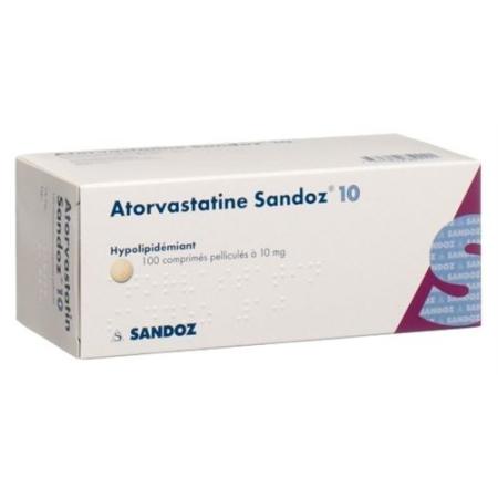 Atorvastatin Sandoz film tablets 10 mg 100 pcs - PrimeCare Global