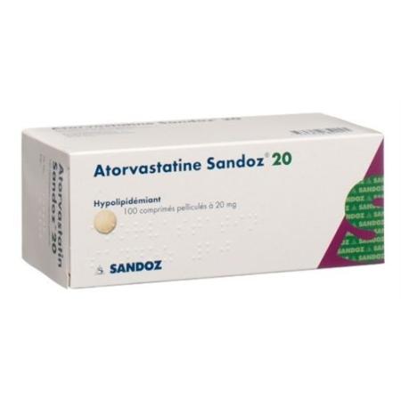 Atorvastatin Sandoz film tablets 20 mg 100 pcs - PrimeCare Global