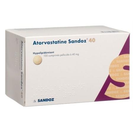 Atorvastatin Sandoz film tablets 40 mg 100 pcs - PrimeCare Global