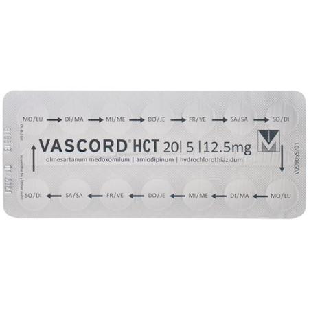 Vascord HCT Filmtablet 20/5/12.5 mg 28 pcs - PrimeCare Global