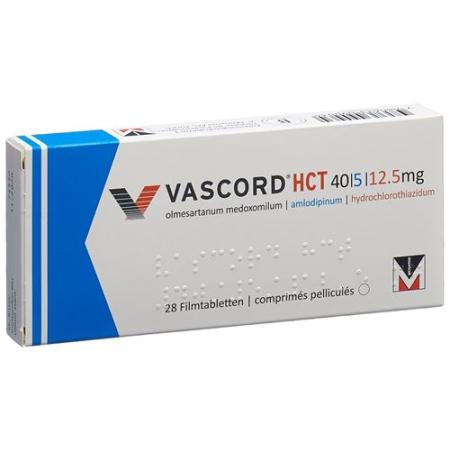 Vascord HCT Filmtablet 40/5/12.5 mg 28 pcs - PrimeCare Global