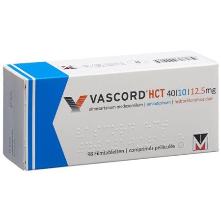 Vascord HCT Filmtablet 40/10/12.5 mg 98 pcs - PrimeCare Global