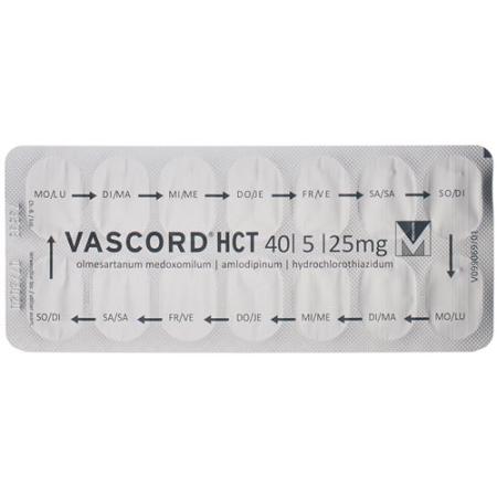 Vascord HCT Filmtablet 40/5/25 mg 28 pcs - PrimeCare Global