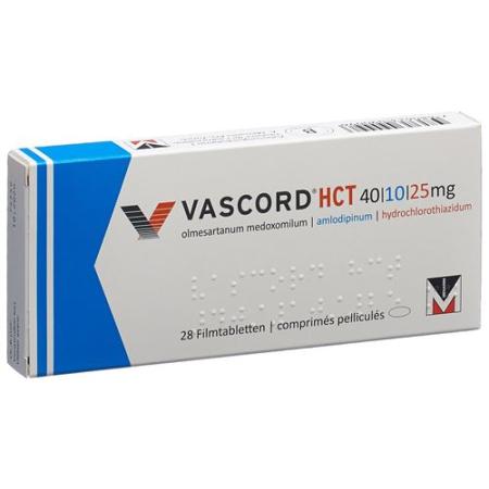 Vascord HCT Filmtablet 40/10/25 mg 28 pcs - PrimeCare Global