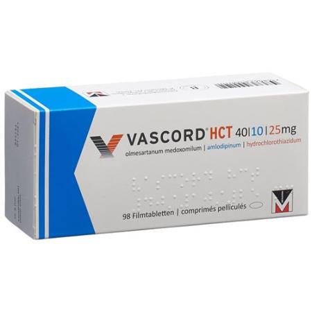 Vascord HCT Filmtablet 40/10/25 mg 98 pcs - PrimeCare Global