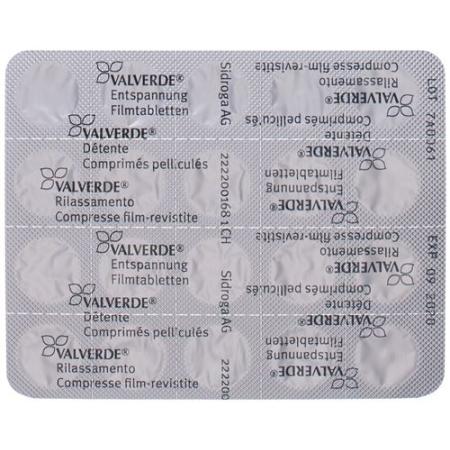 Valverde relaxation film tabl 20 pcs - PrimeCare Global