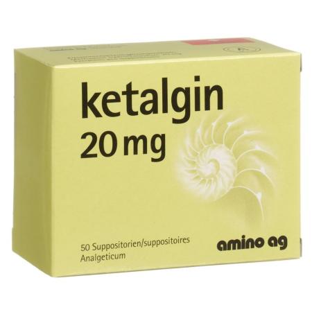 Ketalgin Supp 20 mg 50 Stk - PrimeCare Global