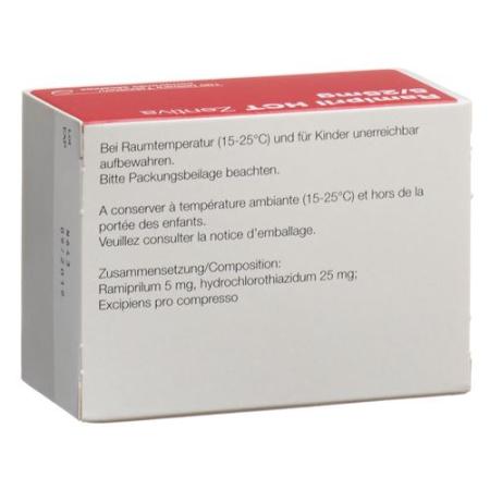 Ramipril HCT Zentiva Tabl 5/25 mg 100 pcs - PrimeCare Global