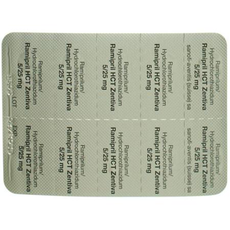 Ramipril HCT Zentiva Tabl 5/25 mg 100 pcs - PrimeCare Global