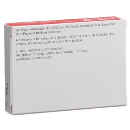 Ramipril HCT Zentiva Tabl 2.5/12.5 mg 20 pcs - PrimeCare Global