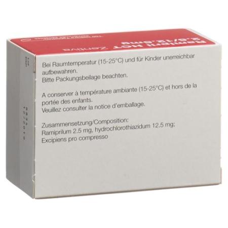 Ramipril HCT Zentiva Tabl 2.5/12.5 mg 100 pcs - PrimeCare Global