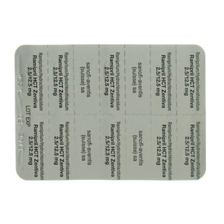 Ramipril HCT Zentiva Tabl 2.5/12.5 mg 100 pcs - PrimeCare Global