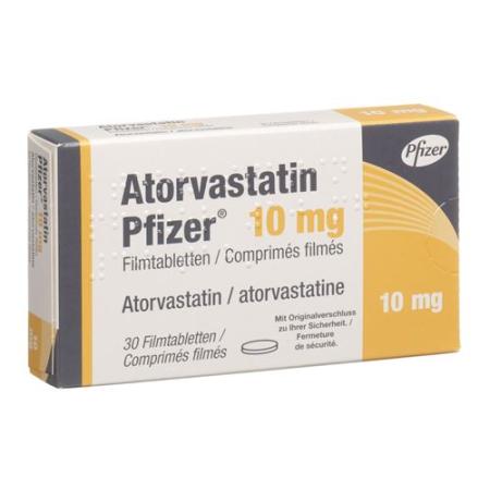 Atorvastatin Pfizer Filmtabl 10 mg 30 pcs - PrimeCare Global