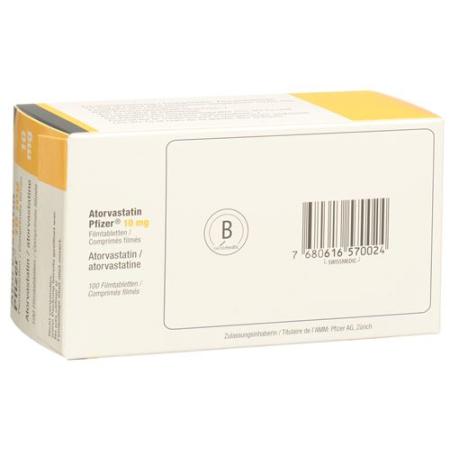 Atorvastatin Pfizer Filmtabl 10 mg 100 pcs - PrimeCare Global