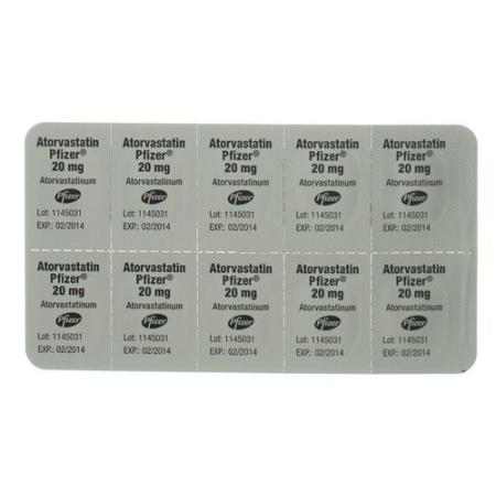 Atorvastatin Pfizer Filmtabl 20 mg 30 pcs - PrimeCare Global