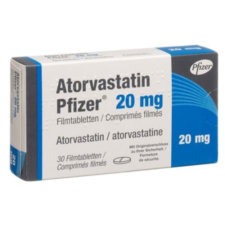 Atorvastatin Pfizer Filmtabl 20 mg 30 pcs - PrimeCare Global