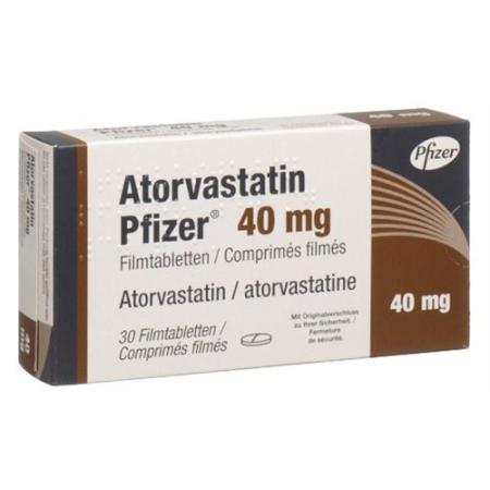 Atorvastatin Pfizer Filmtabl 40 mg 30 pcs - PrimeCare Global