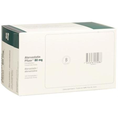Atorvastatin Pfizer Filmtabl 80 mg 100 pcs - PrimeCare Global
