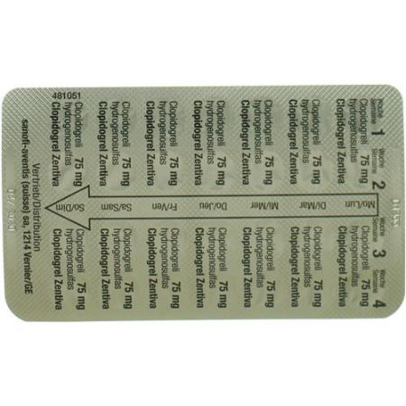 Clopidogrel Zentiva film tablets 75 mg 28 pcs - PrimeCare Global