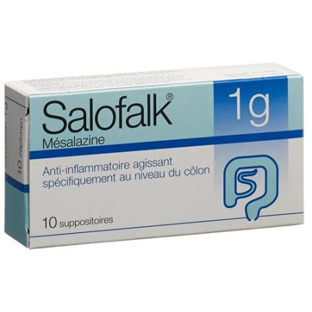 Salofalk Supp 1 g 10 pcs - PrimeCare Global