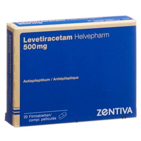 Levetiracetam Helvepharm Filmtabl 500 mg 20 pcs - PrimeCare Global