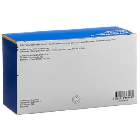 Levetiracetam Helvepharm Filmtabl 500 mg 200 pcs - PrimeCare Global