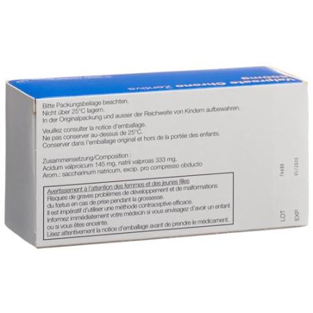 Valproate Chrono Zentiva 500 mg 60 filmtablets - PrimeCare Global