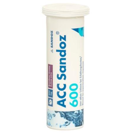 ACC Sandoz Brausetable 600 mg with blackberry flavor 10 pcs - PrimeCare Global