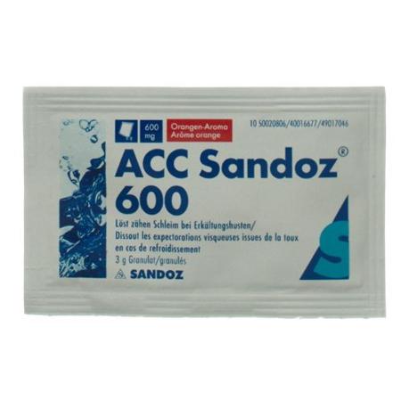 ACC Sandoz Gran 600 mg with orange flavor 10 pcs - PrimeCare Global