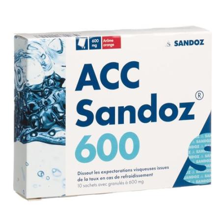 ACC Sandoz Gran 600 mg with orange flavor 10 pcs - PrimeCare Global