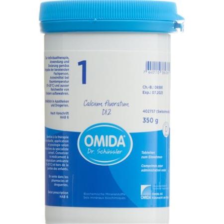 Omida Schuessler Nr1 Calcium fluoratum Tabl D 12 Ds 350 g - PrimeCare Global