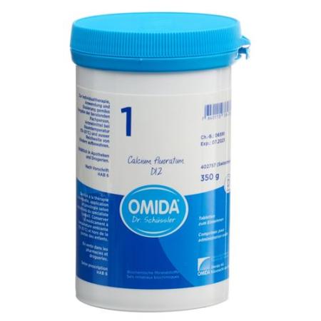 Omida Schuessler Nr1 Calcium fluoratum Tabl D 12 Ds 350 g - PrimeCare Global