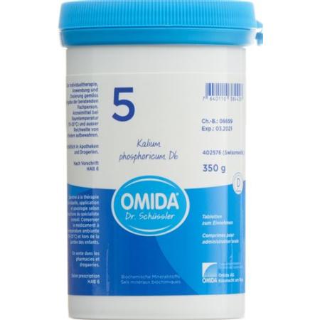Omida Schuessler Nr5 Potassium phosphoricum Tabl D 6 Ds 350 g - PrimeCare Global