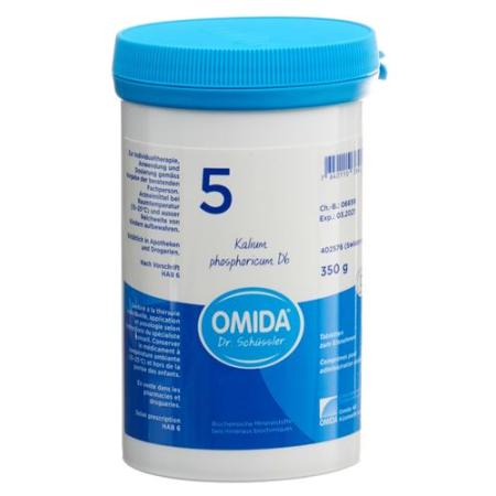 Omida Schuessler Nr5 Potassium phosphoricum Tabl D 6 Ds 350 g - PrimeCare Global