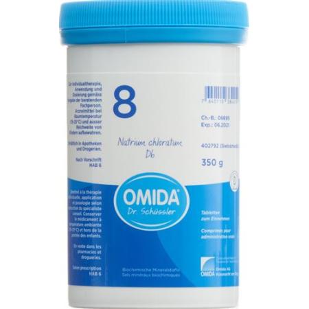 Omida Schuessler Nr8 sodium chloratum Tabl D 6 Ds 350 g - PrimeCare Global