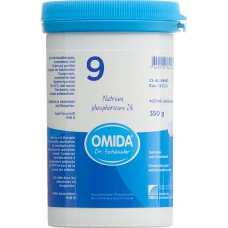 Omida Schuessler Nr9 sodium phosphoricum Tabl D 6 Ds 350 g - PrimeCare Global