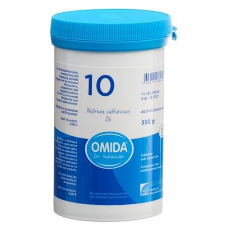 Omida Schuessler Nr10 sodium sulfuricum Tabl D 6 Ds 350 g - PrimeCare Global