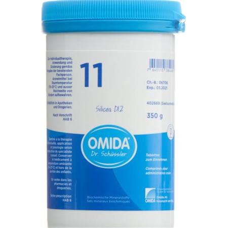 Omida Schuessler Nr11 Silicea Tabl D 12 Ds 350 g - PrimeCare Global