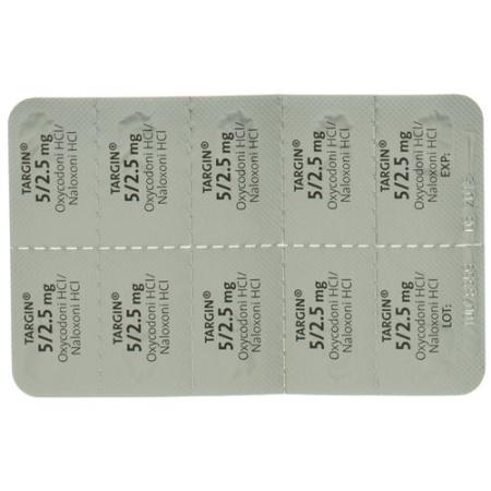 Targin Ret Tabl 5 mg/2.5 mg 30 pcs - PrimeCare Global