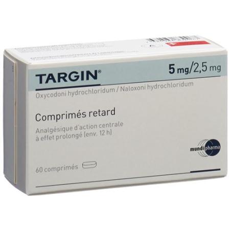 Targin Ret Tabl 5 mg/2.5 mg 60 pcs - PrimeCare Global