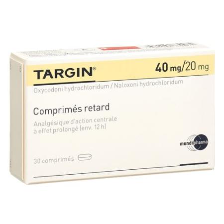 Targin 40/20 mg 30 Retard tablets - PrimeCare Global
