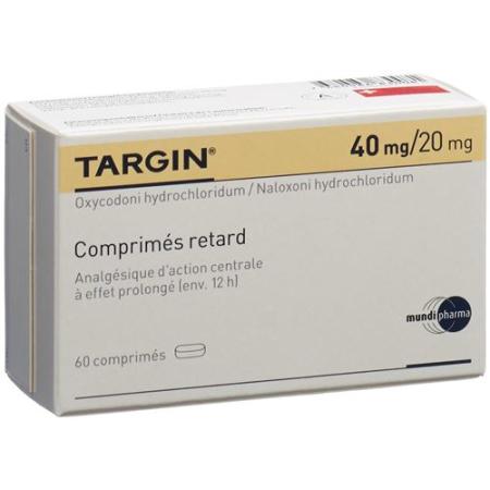 Targin Ret Tabl 40 mg/20 mg 60 pcs - PrimeCare Global