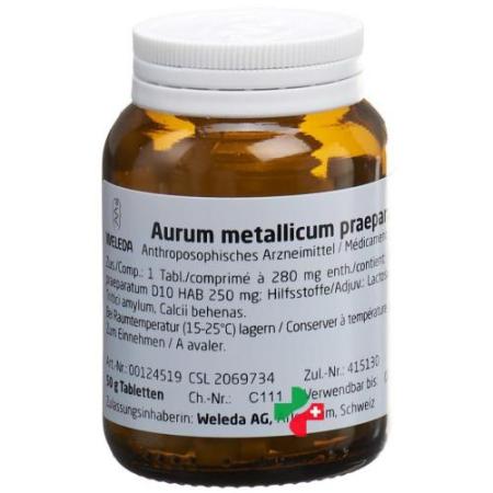 Weleda Aurum metallicum praeparatum Tabl D 10 50 g - PrimeCare Global