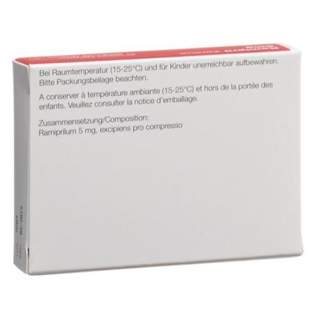 Ramipril Zentiva Tabl 5 mg 20 pcs - PrimeCare Global