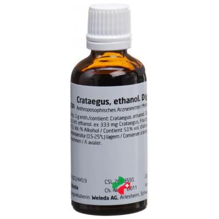 Weleda Crataegus ethanol. Digestio Dil 33% 50ml - PrimeCare Global